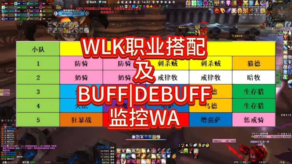 魔兽世界怀旧服职业搭配团长是怎么选职业的奥杜尔职业选择-大白菜魔兽入门手册
